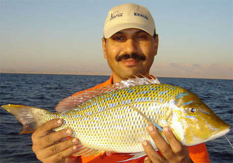 Khalid Gomaa with an Emperor - Red Sea Still Fishing (Day time)