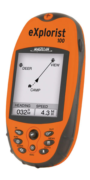 من الطرازات الشائعة في مصر جهاز جي بي إس ماجلان إكسبلوريست 100 Magellan GPS eXplorist 100