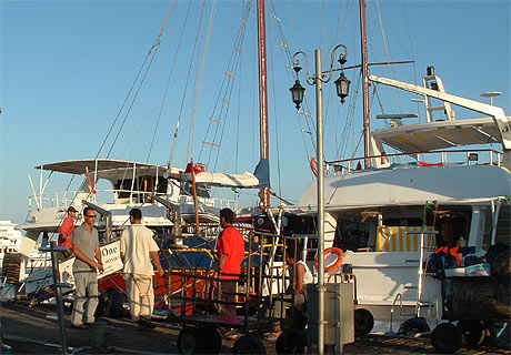 Boat marina in Sharm El-Sheikh